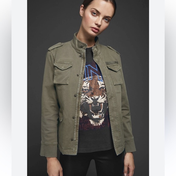 Anine Bing Utility Jacket Army Green Size Small - Picture 1 of 12